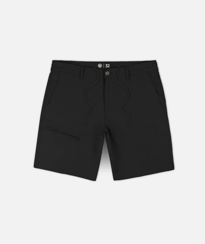 Mordecai Utility Short - Black sold by JETTY
