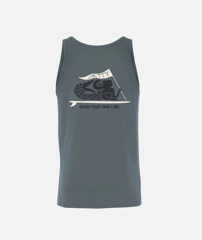 Banner Tank - Indigo sold by JETTY