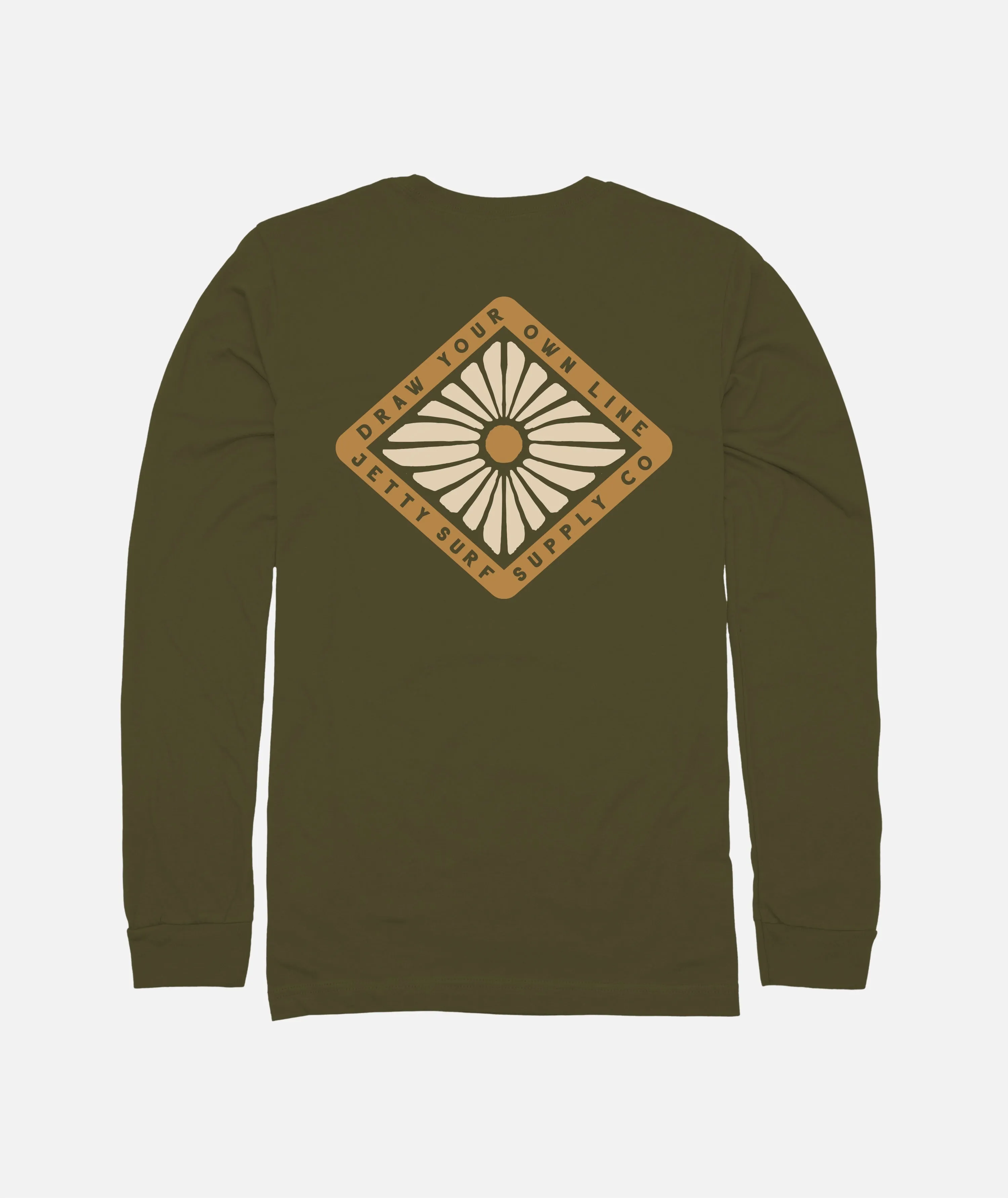 Flare Long Sleeve - Military Green sold by JETTY