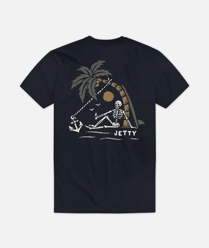 No Man's Land Tee - Navy sold by JETTY
