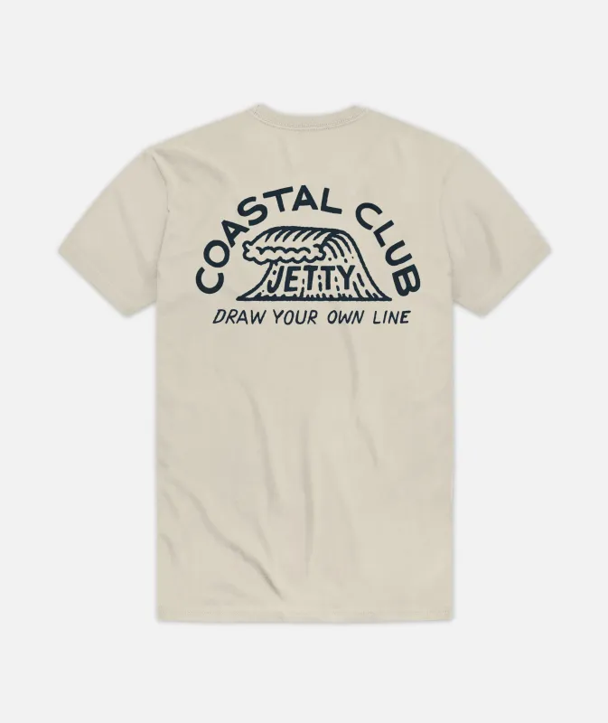 Coastal Club Tee - Dust sold by JETTY