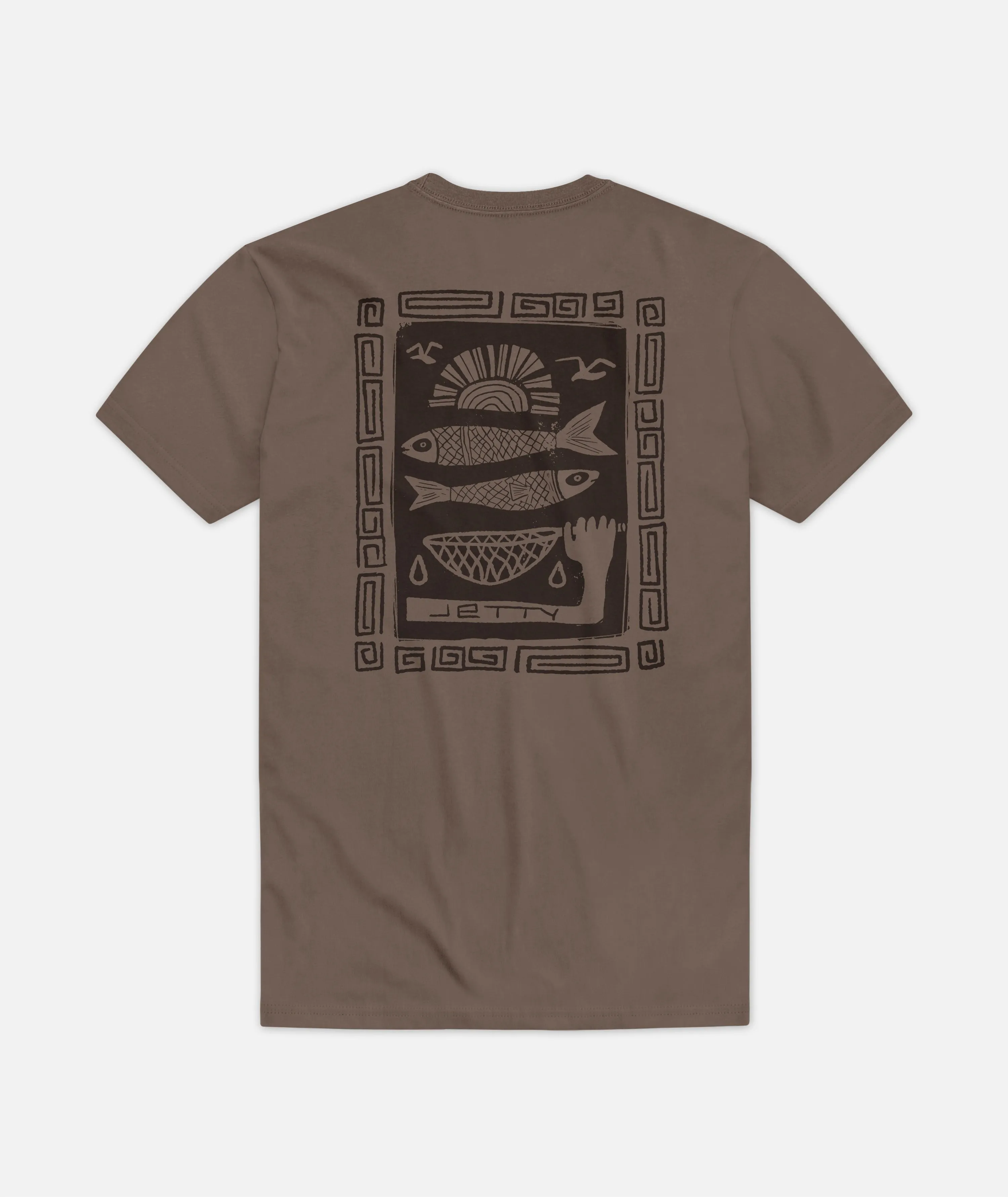 Nearshore Tee - Brown sold by JETTY