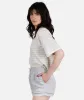 Avalon Striped Tee - White sold by JETTY