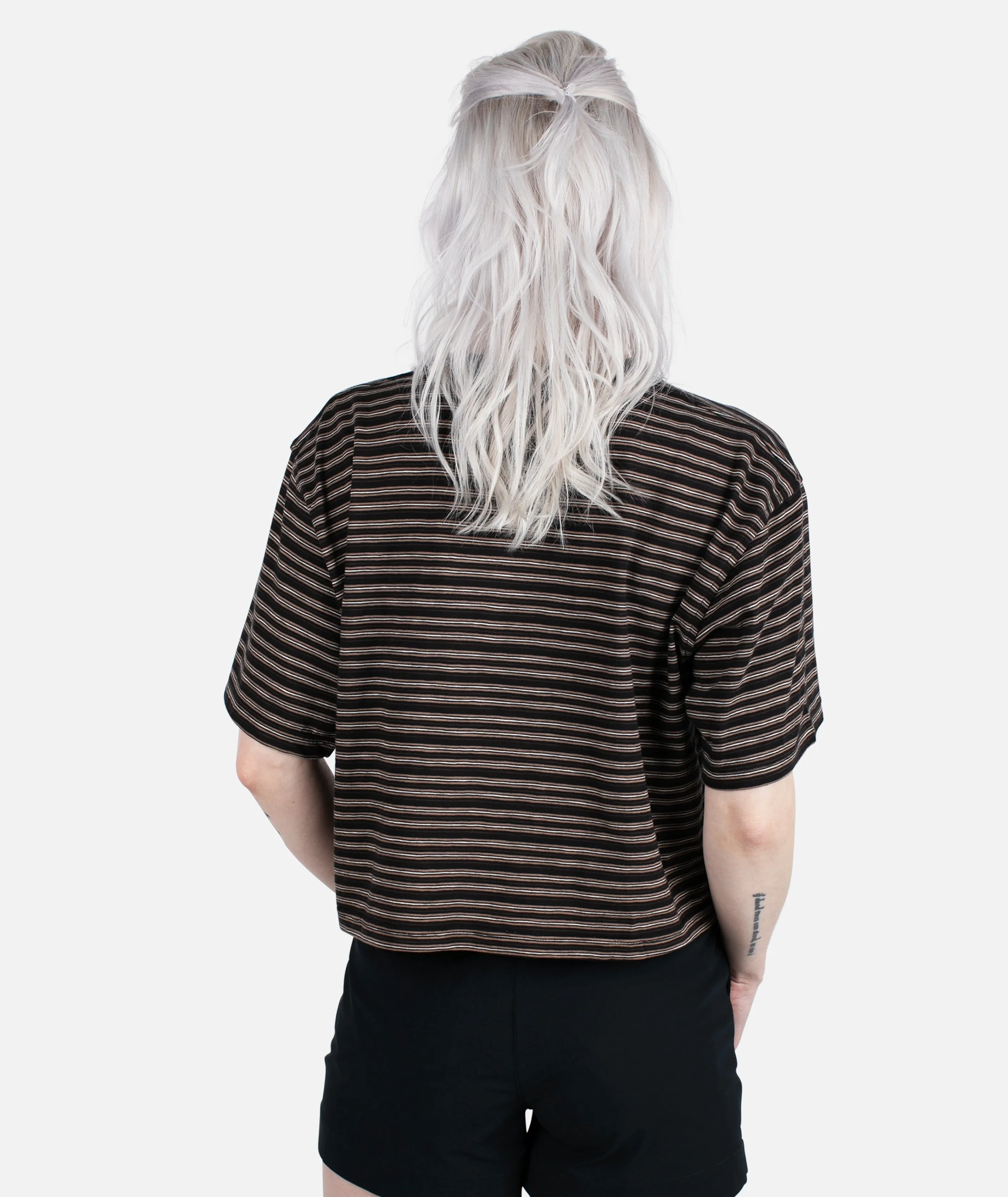 Avalon Striped Tee - Black sold by JETTY product image thumbnail 3
