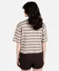 Avalon Striped Tee - Brown sold by JETTY