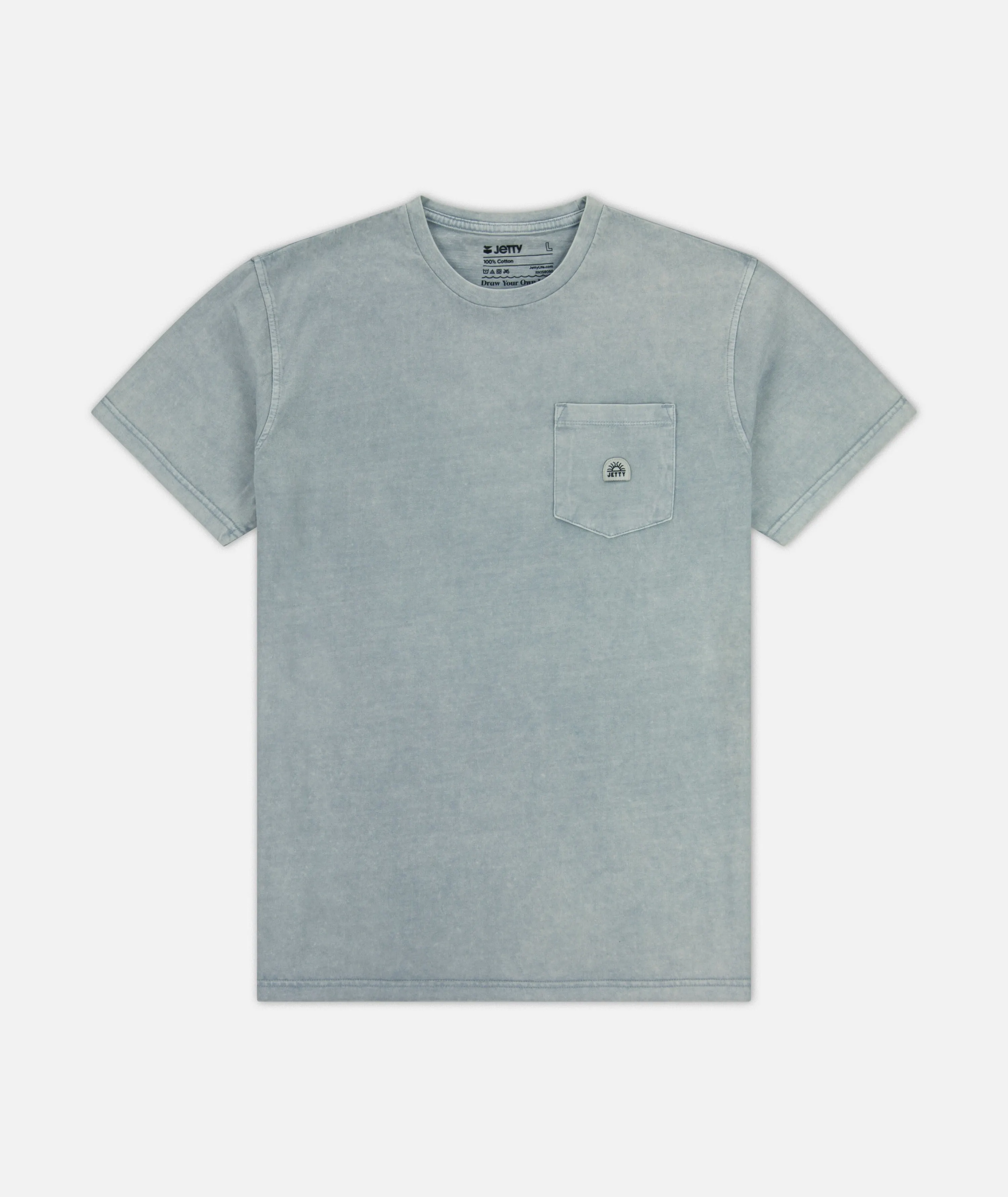 Tanker Heavyweight Tee - Light Blue sold by JETTY