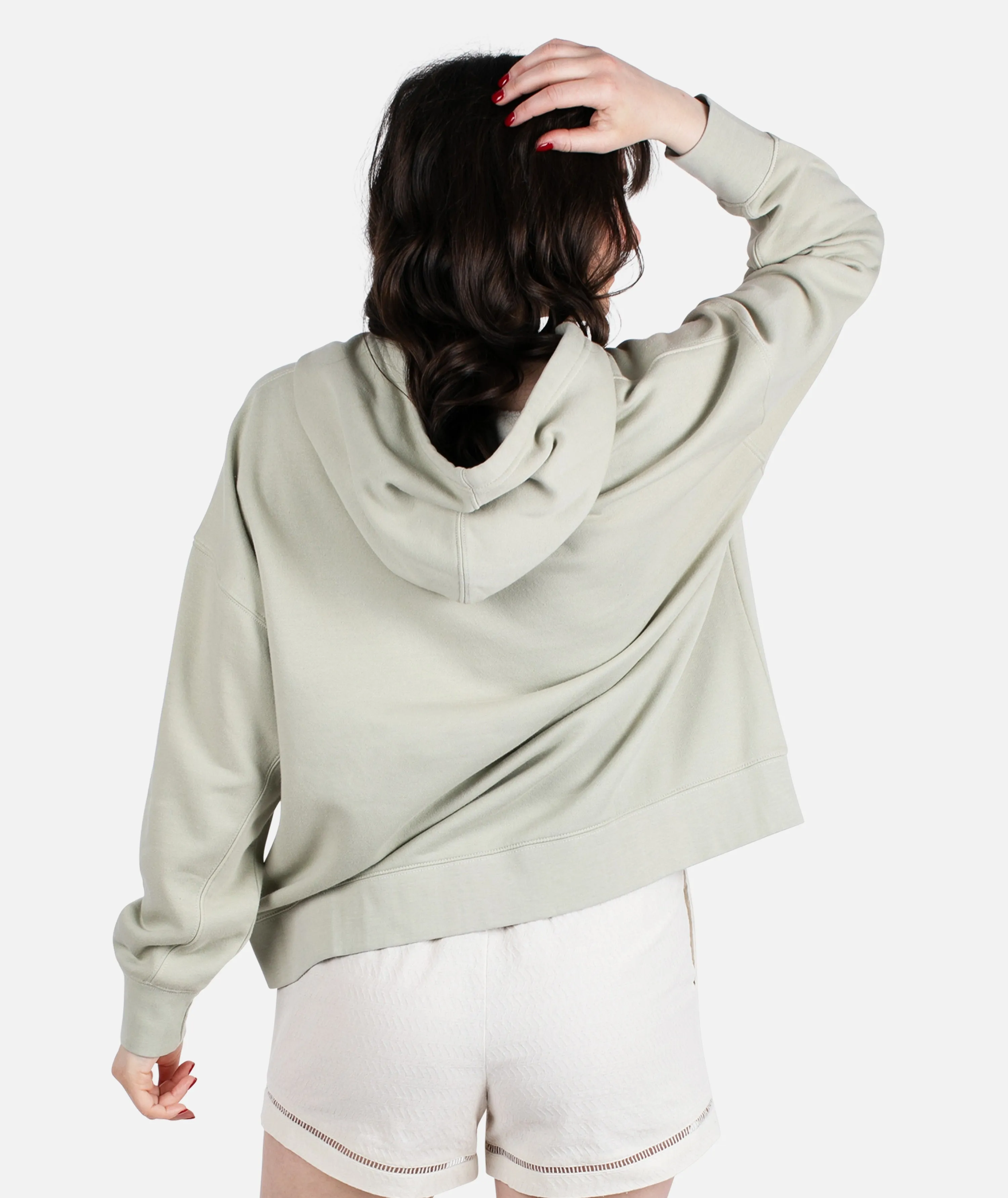 Jetty Supply Co Slash Neck Hoodie - Sage Green sold by JETTY product image thumbnail 3