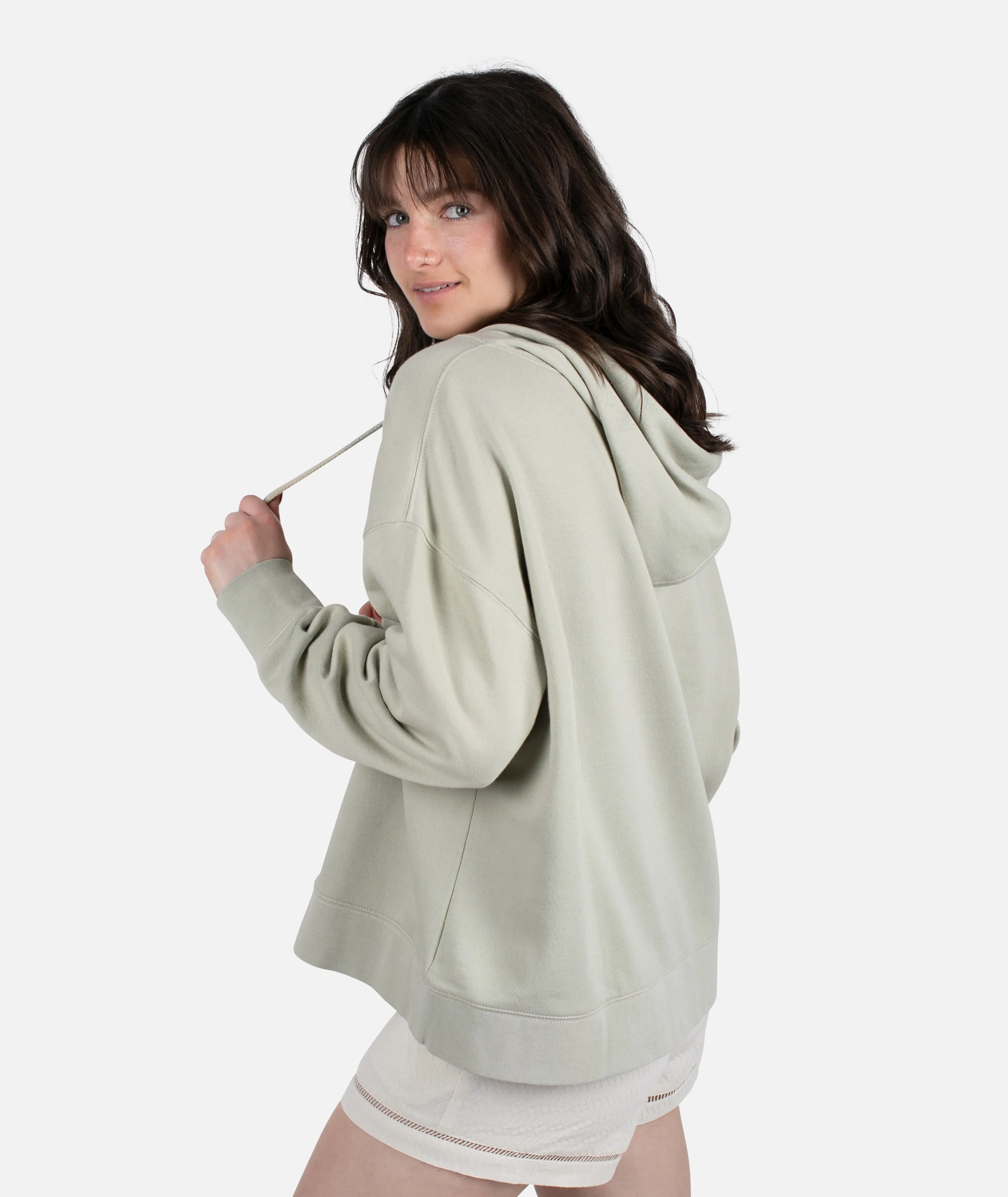 Jetty Supply Co Slash Neck Hoodie - Sage Green sold by JETTY product image thumbnail 2