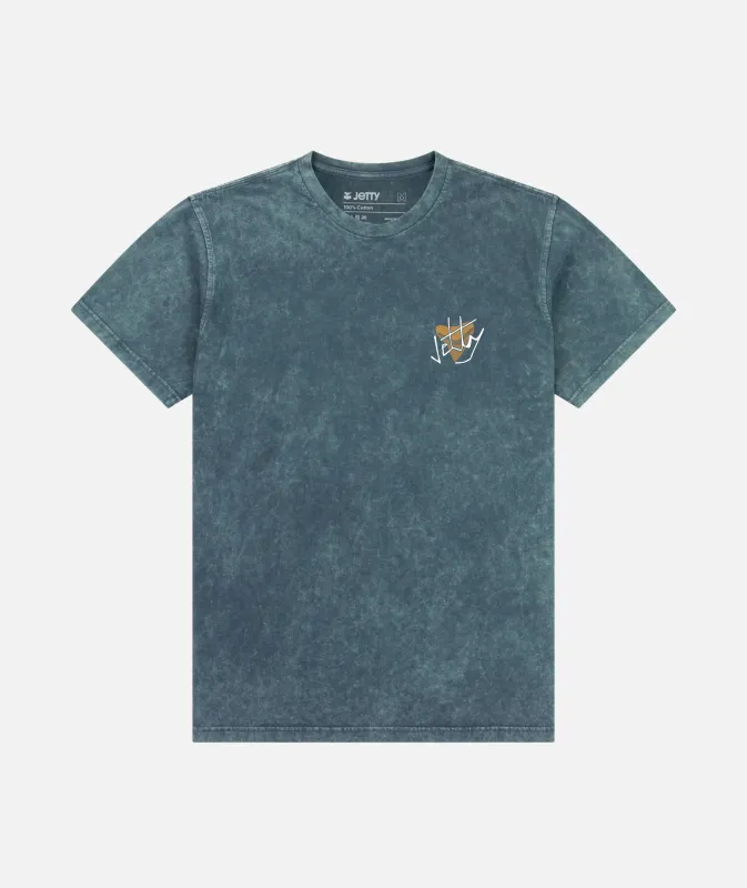 Jaws Tanker Tee - Indigo sold by JETTY