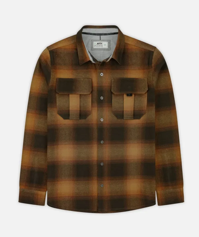 Arbor Flannel - Brown sold by JETTY