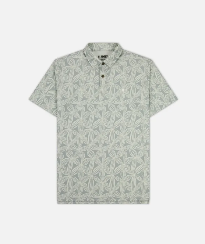 Bunker Polo Shirt - Silver sold by JETTY