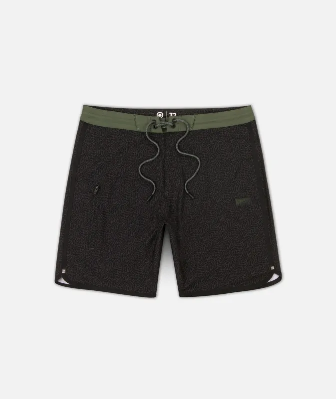 Atlantic Boardshort - Black sold by JETTY