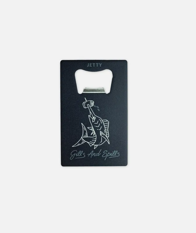 Gills And Spills Bottle Opener - Navy sold by JETTY
