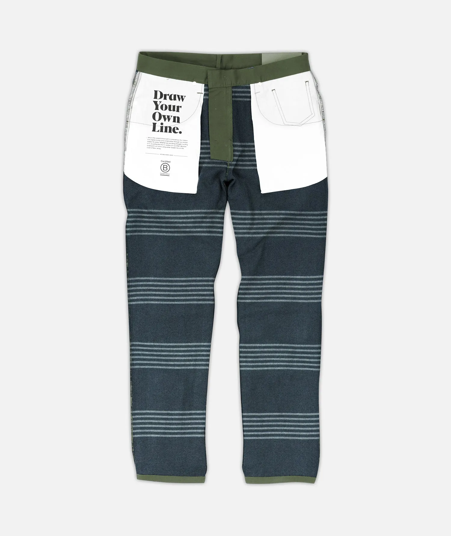 Mariner Flannel Lined Pant - Military sold by JETTY product image thumbnail 3