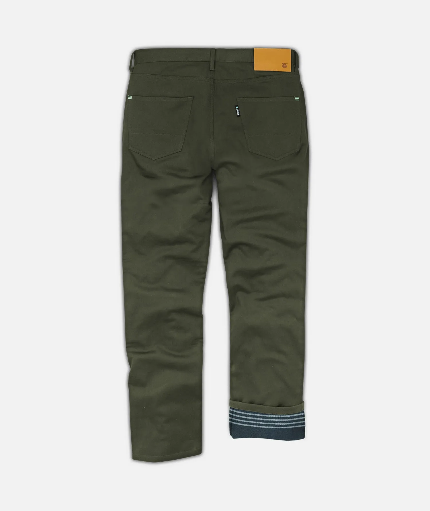Mariner Flannel Lined Pant - Military sold by JETTY product image thumbnail 2