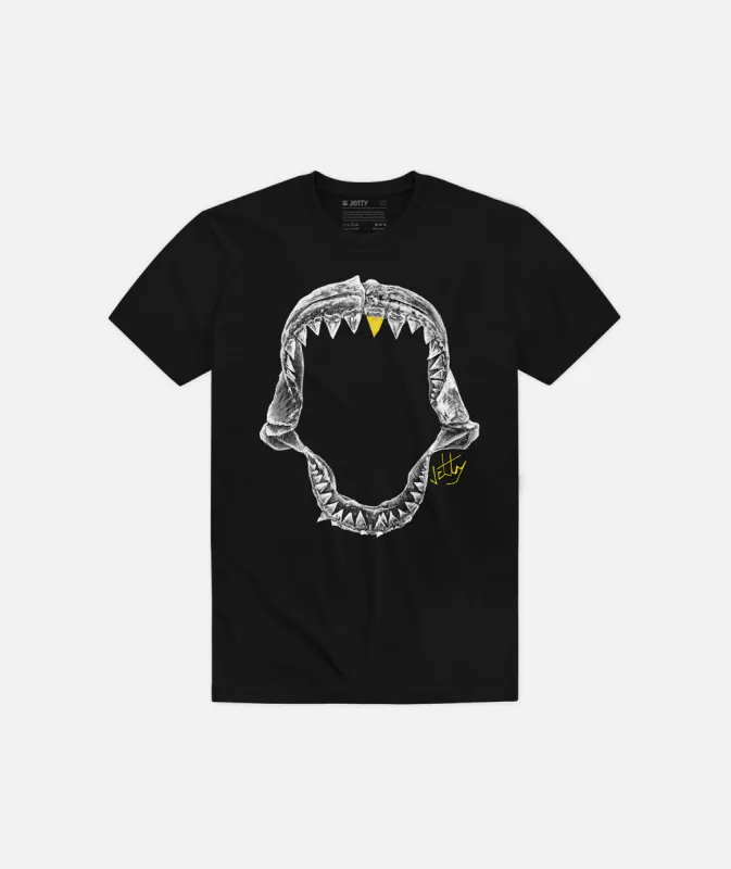 Grom Jaws Tee - Black sold by JETTY