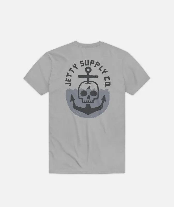 Sinker Tee - Light Grey sold by JETTY