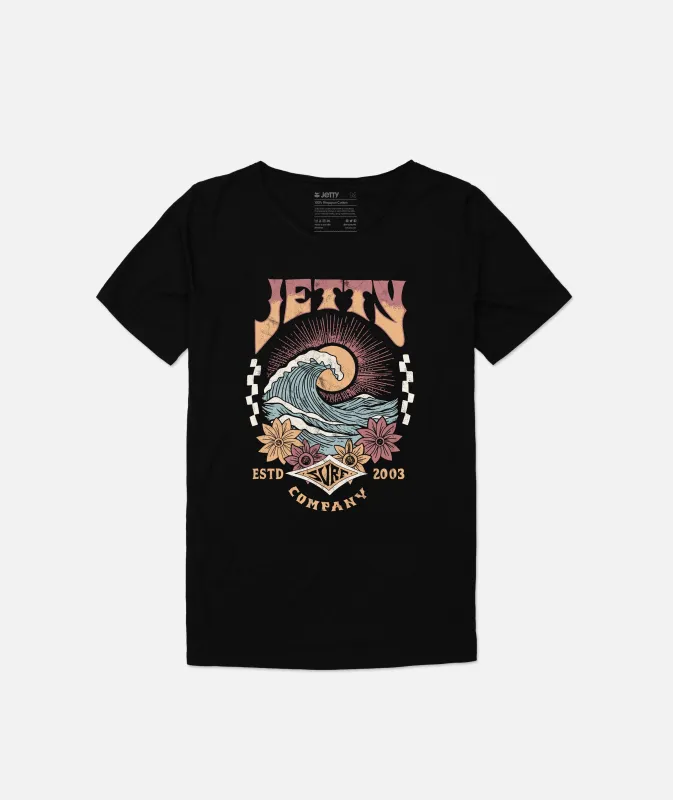 Grom Whitecap Tee - Black sold by JETTY