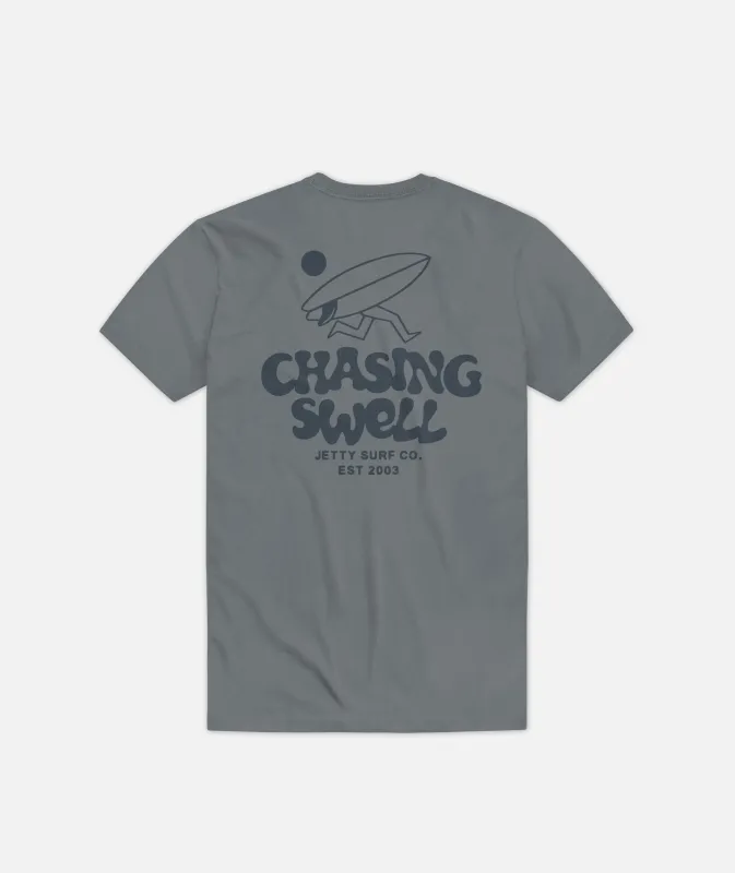Chaser Tee - Slate sold by JETTY