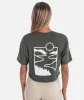 Water and Woods Tee - Military Green sold by JETTY