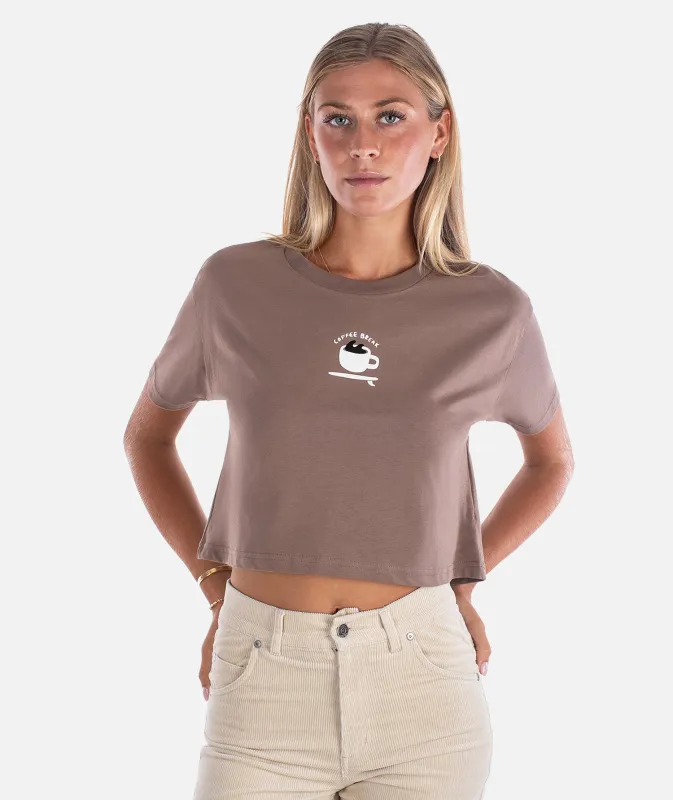 Coffee Break tee - Brown sold by JETTY