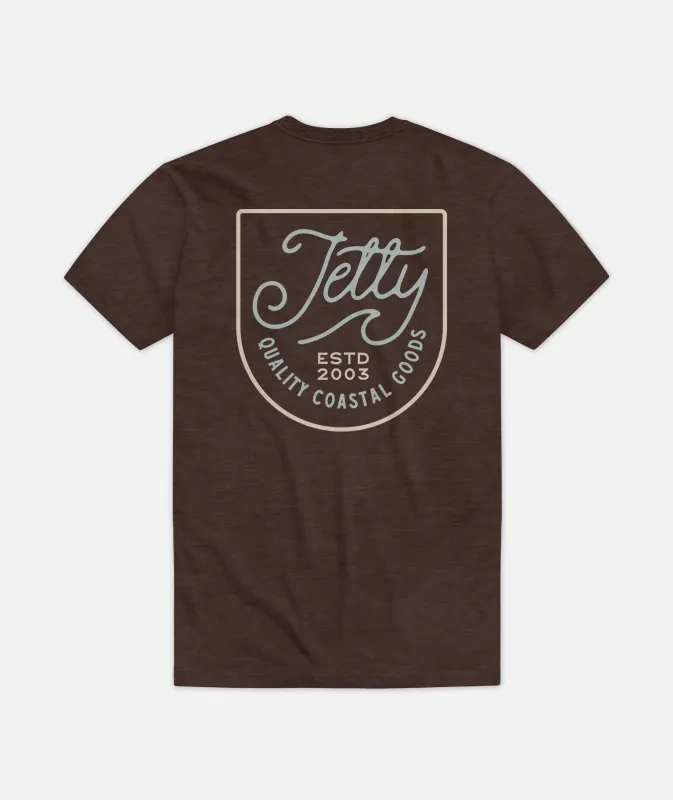 Tides Tee - Brown sold by JETTY