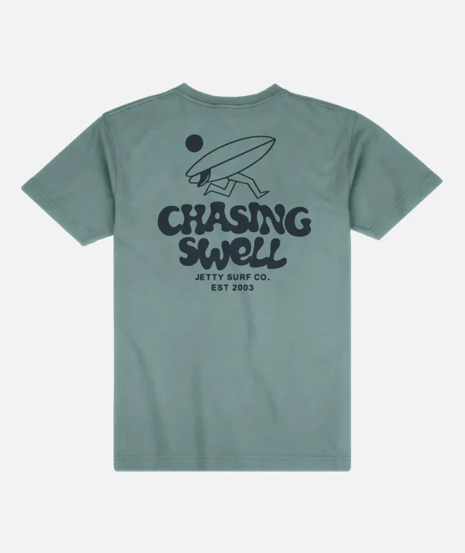 Chaser Tee - Teal sold by JETTY