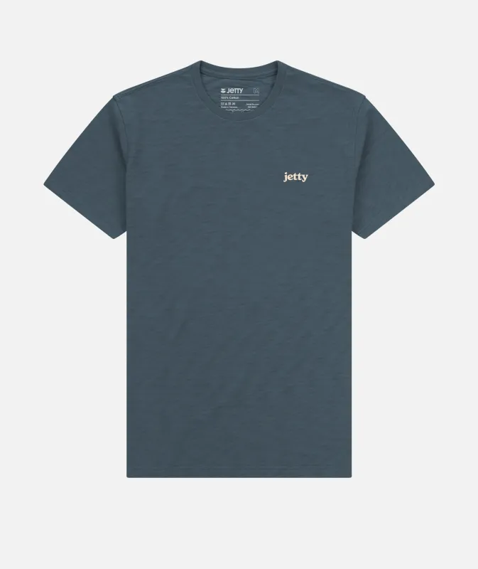 Sedge Slub Tee - Dark Slate sold by JETTY