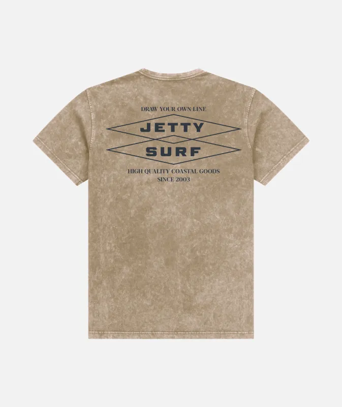 Cubic Acid Tee - Blush sold by JETTY