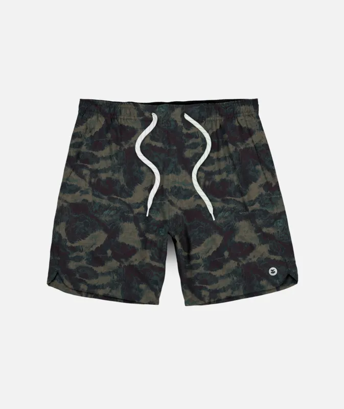 Coaster Gym Short - Olive sold by JETTY