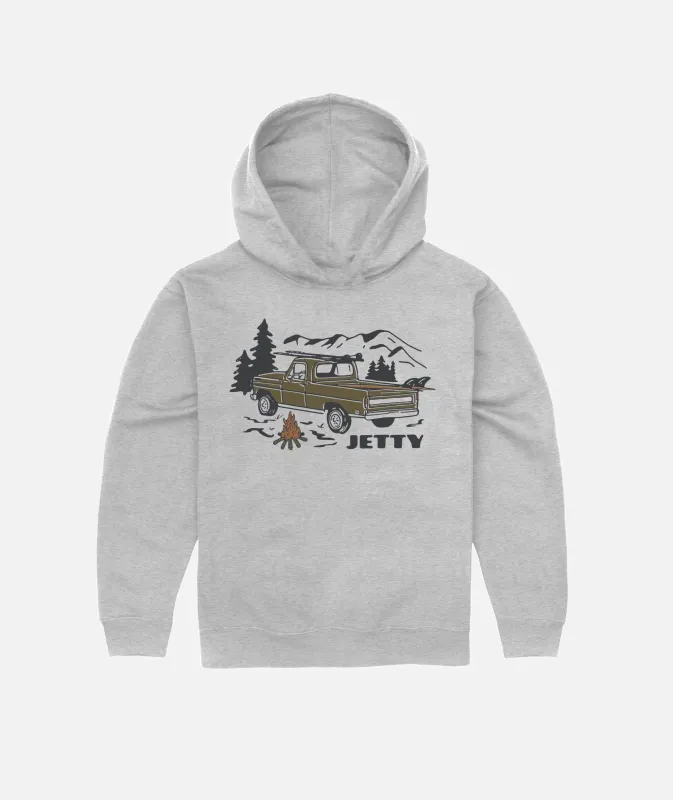 Tot Pickup Hoodie - Heather Grey sold by JETTY