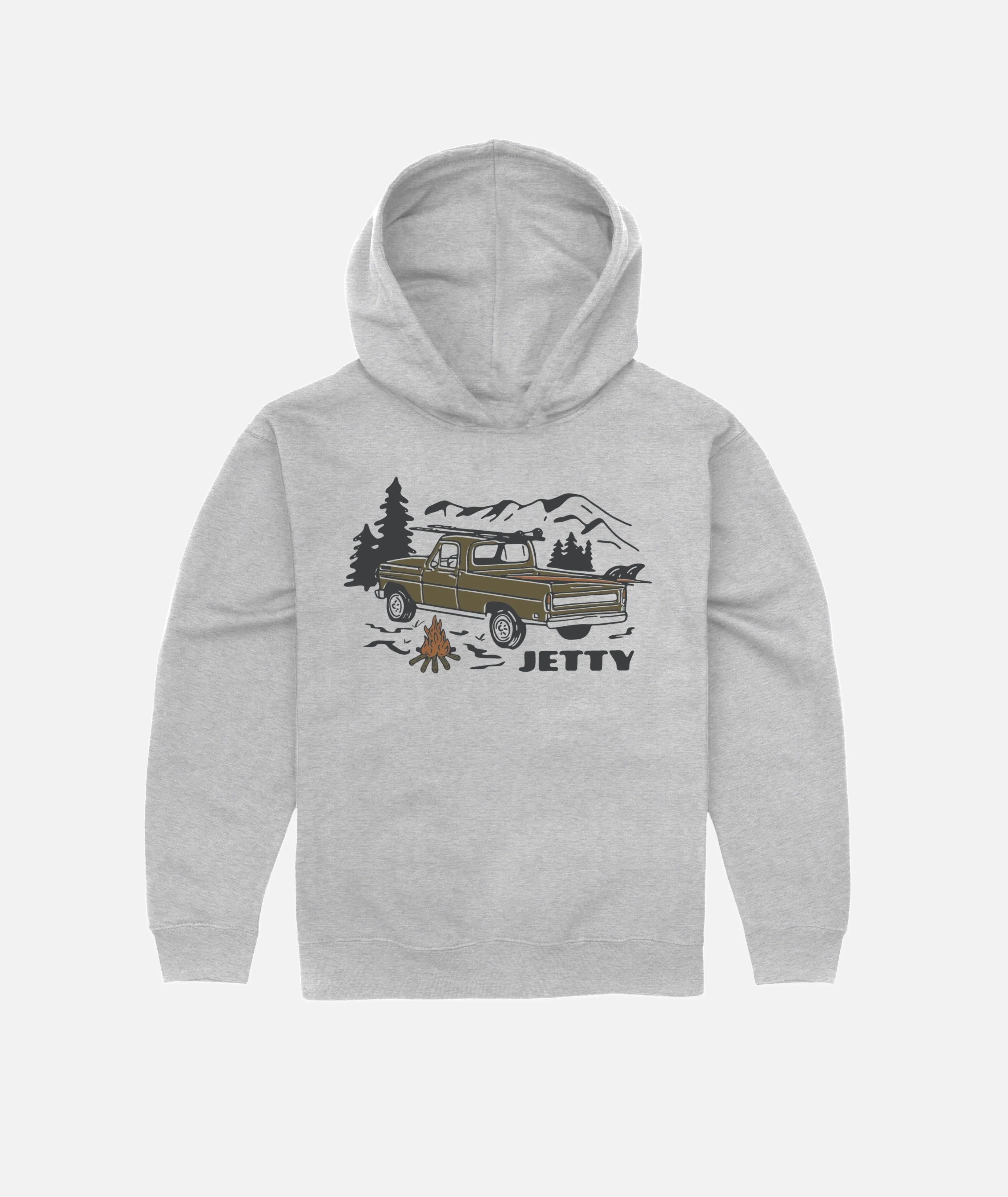 Tot Pickup Hoodie - Heather Grey sold by JETTY