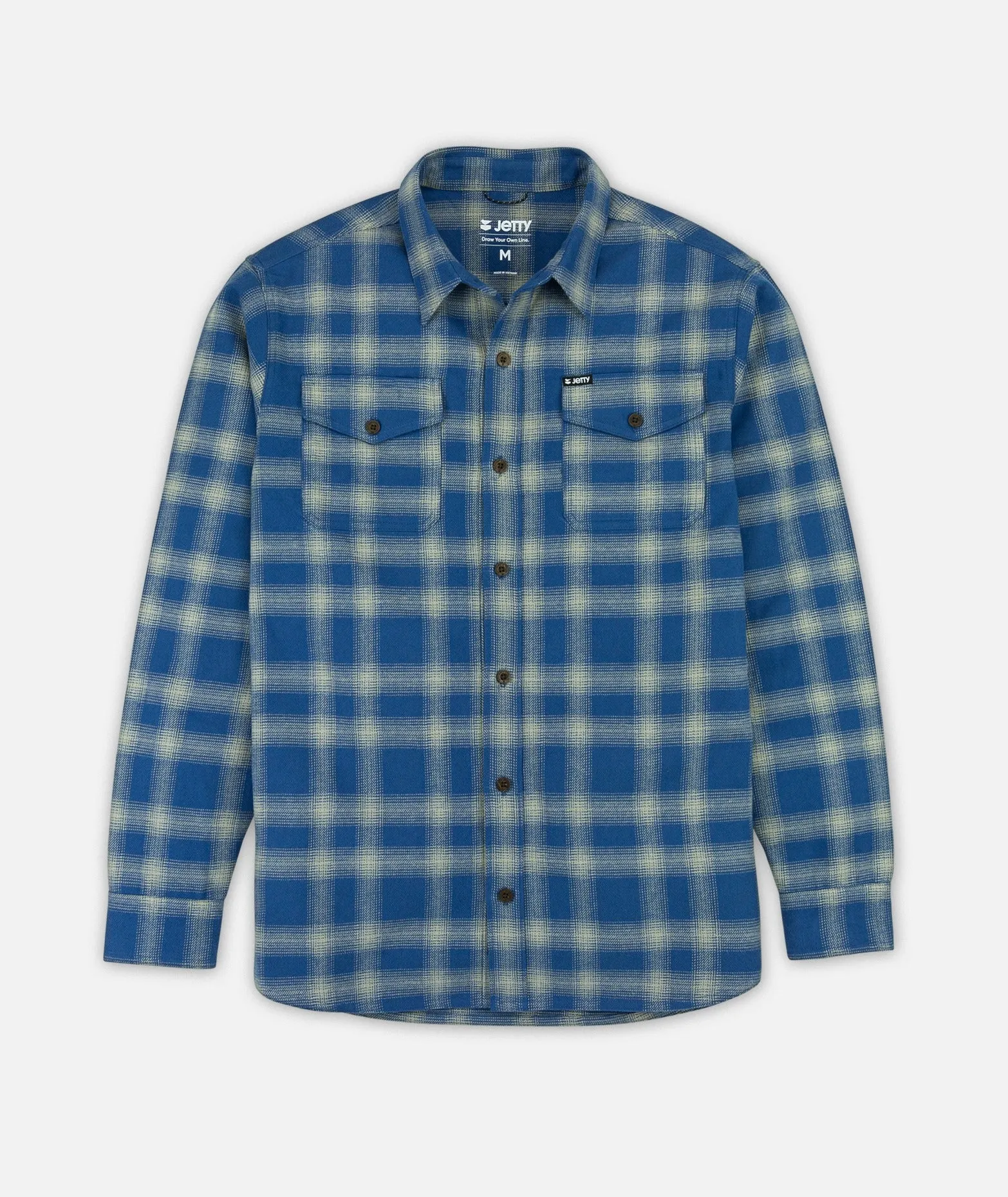 Breaker Flannel - Blue sold by JETTY