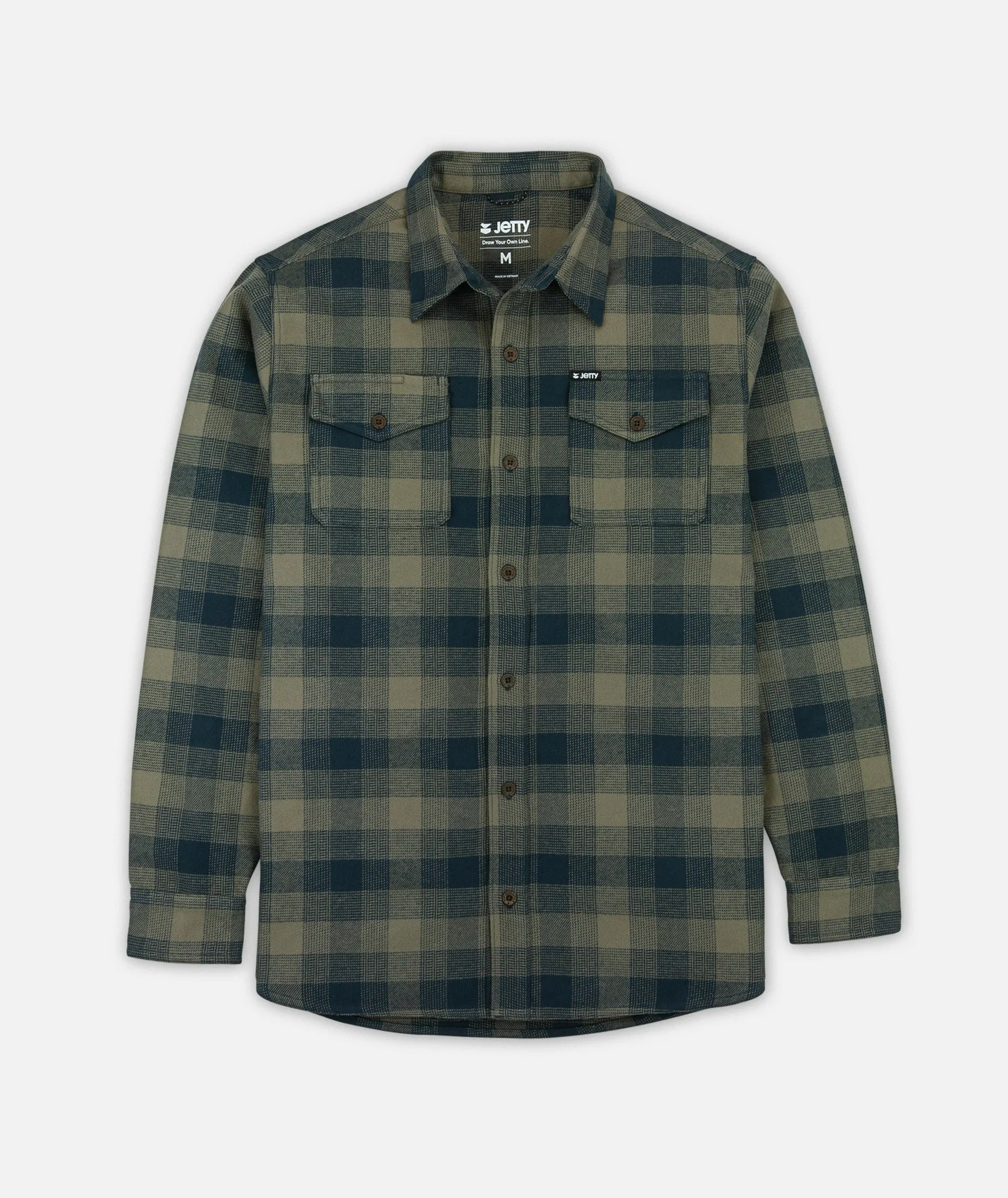 Breaker Flannel - Brown sold by JETTY