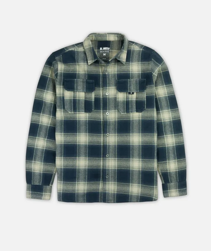 Arbor Flannel - Storm sold by JETTY