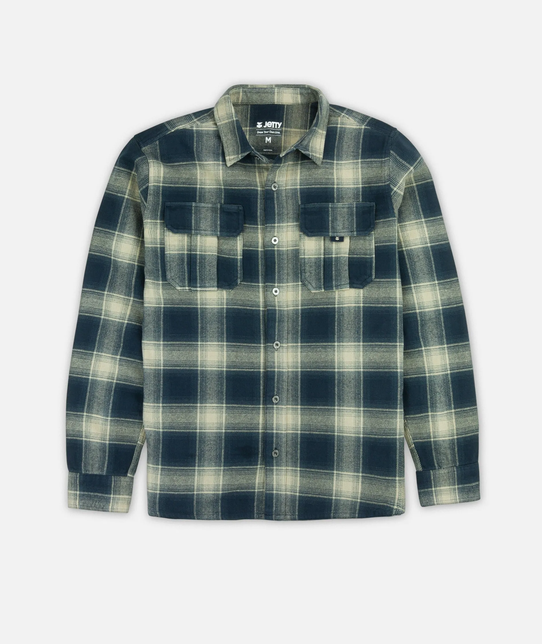Arbor Flannel - Storm sold by JETTY