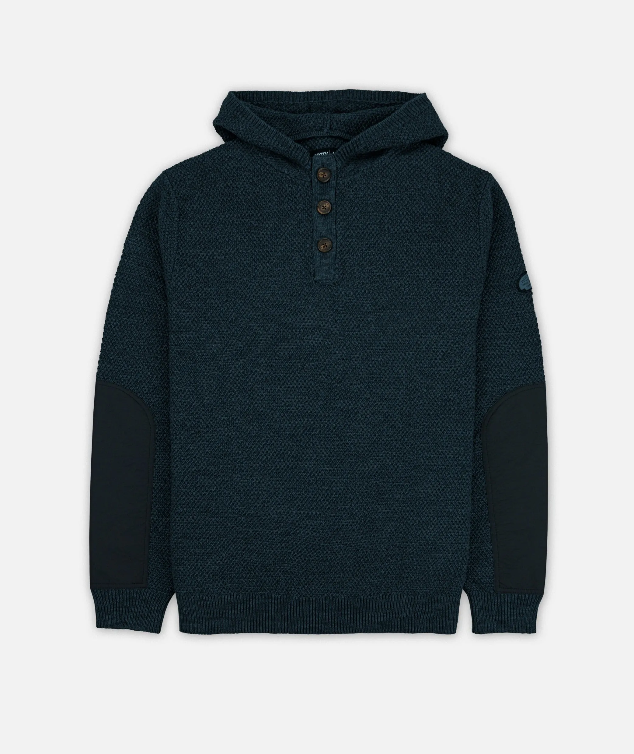 Barnacle Knit Hoodie - Navy sold by JETTY