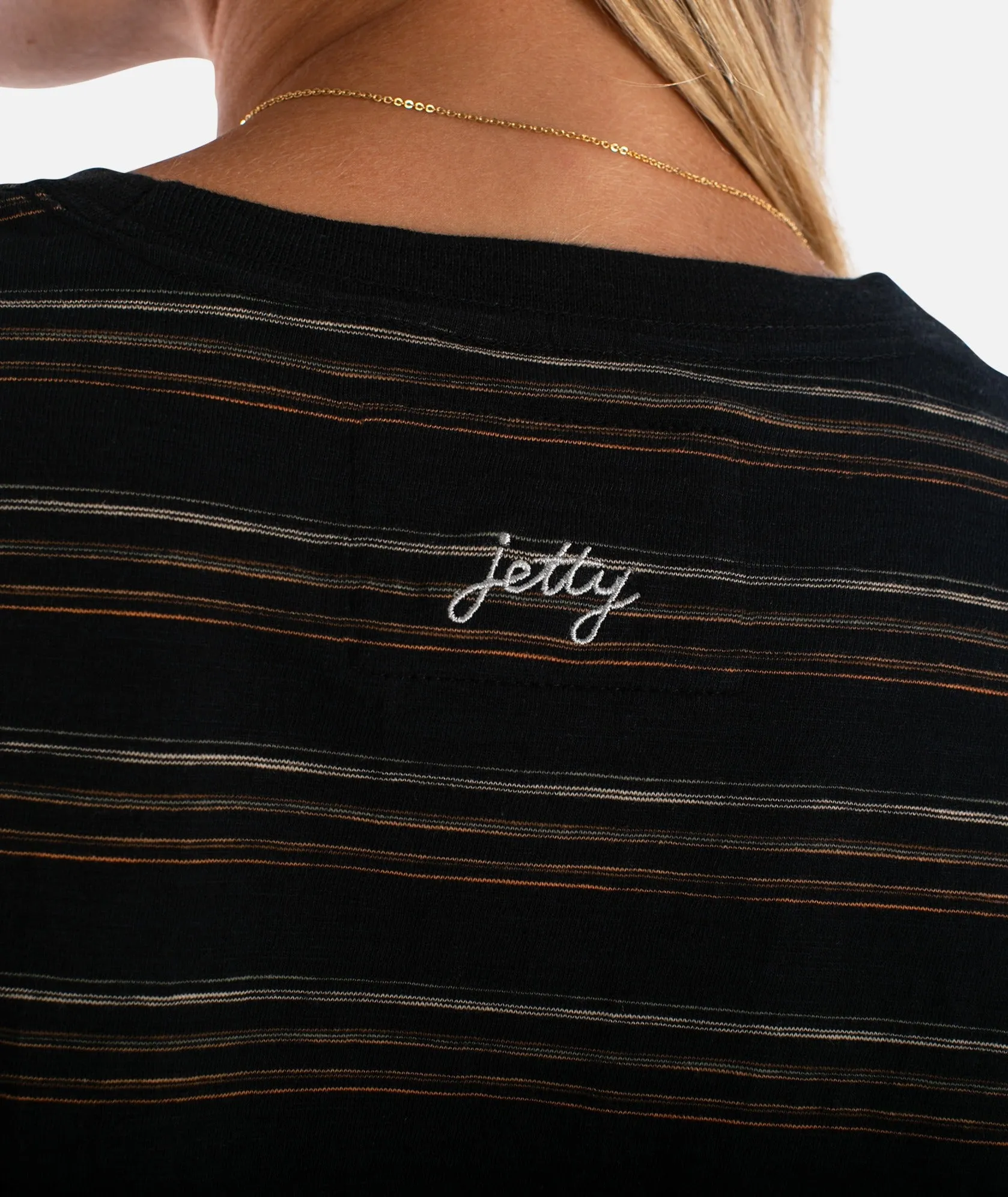 Barque Stripe Tee - Black sold by JETTY product image thumbnail 5