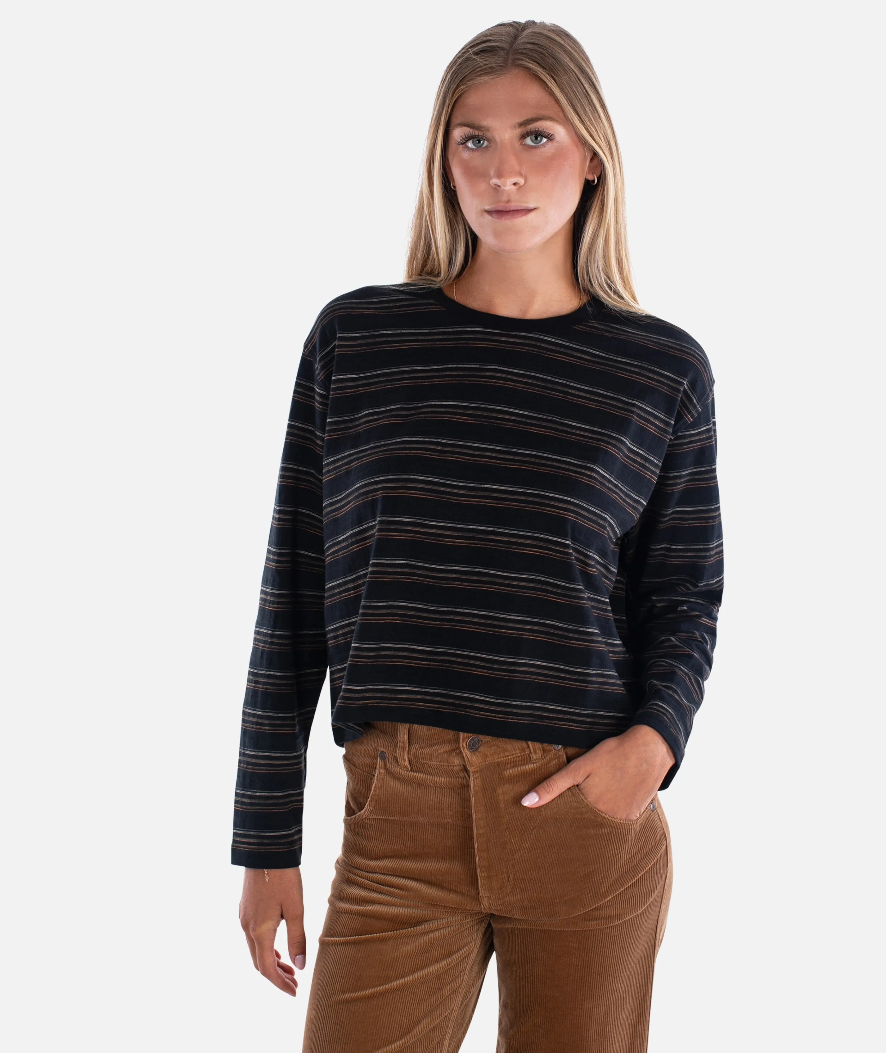 Barque Stripe Tee - Black sold by JETTY product image thumbnail 2