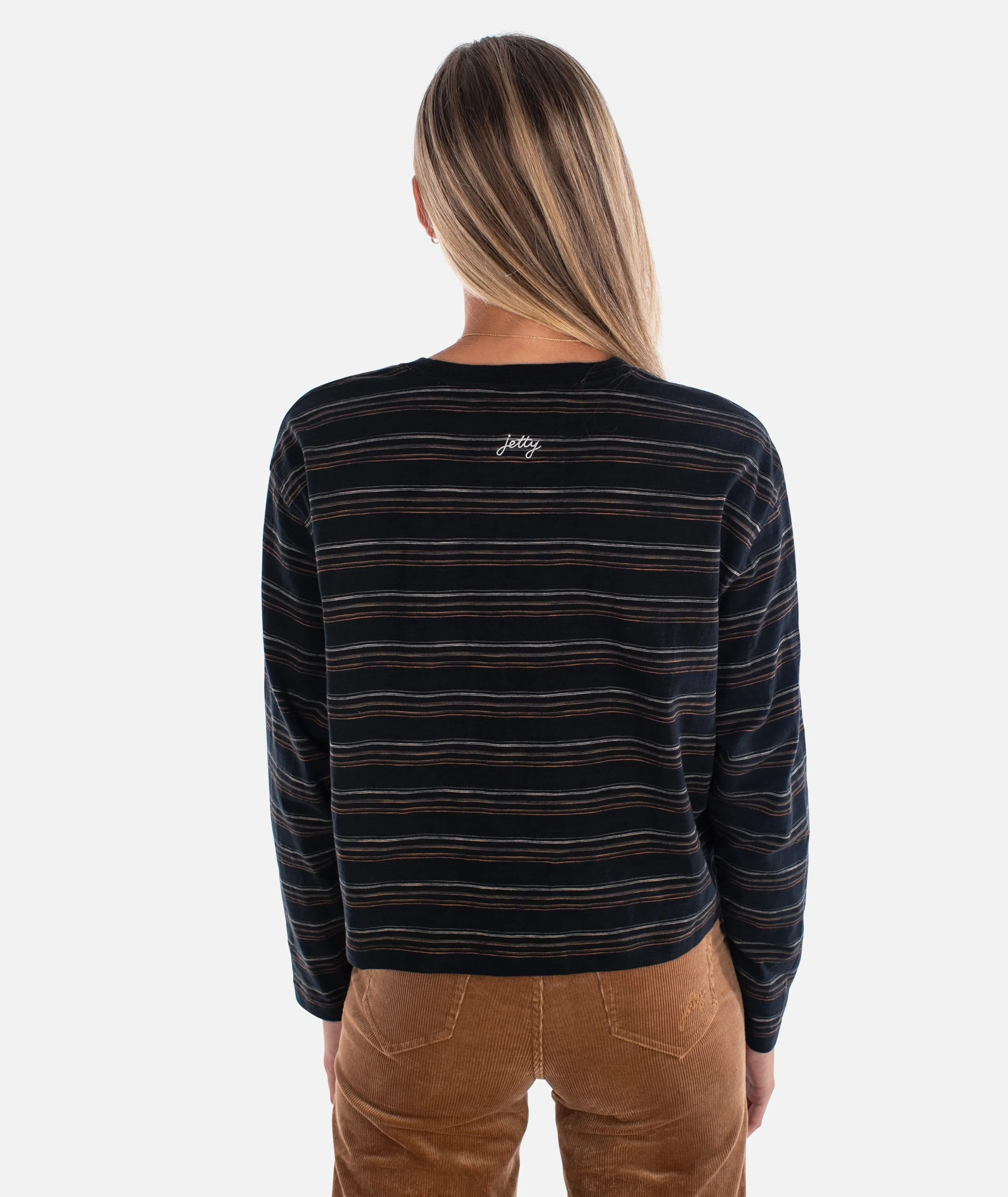 Barque Stripe Tee - Black sold by JETTY product image thumbnail 4