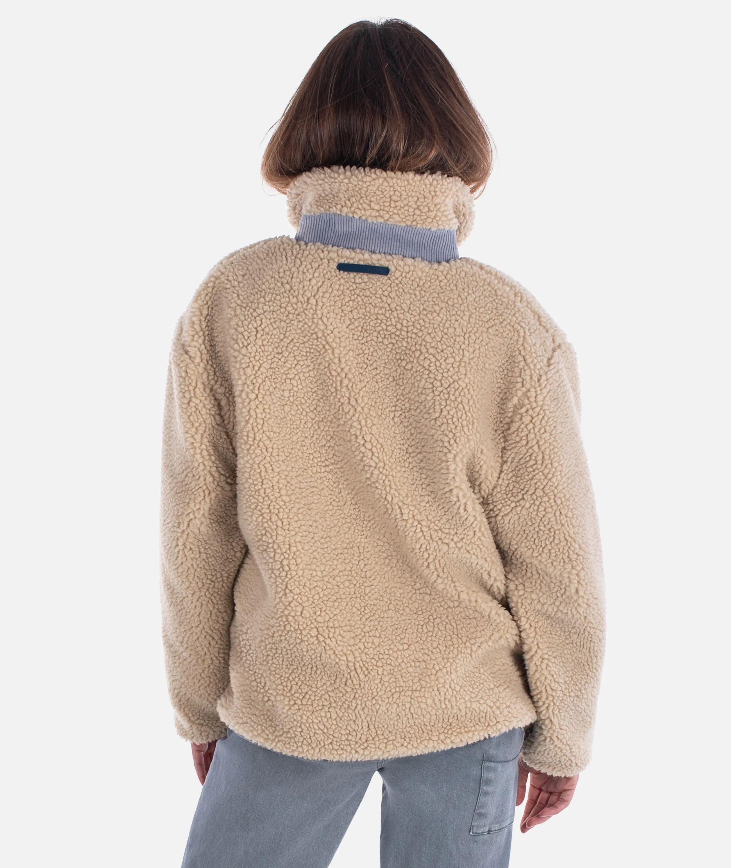Cedar High Pile Fleece Jacket - Ivory sold by JETTY product image thumbnail 3