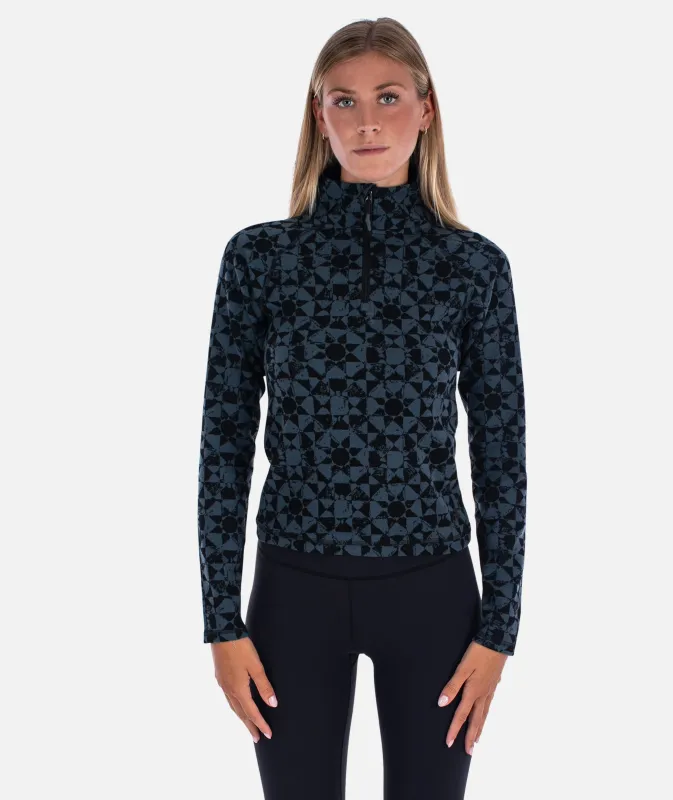 Cranford Quarter Zip - Black sold by JETTY