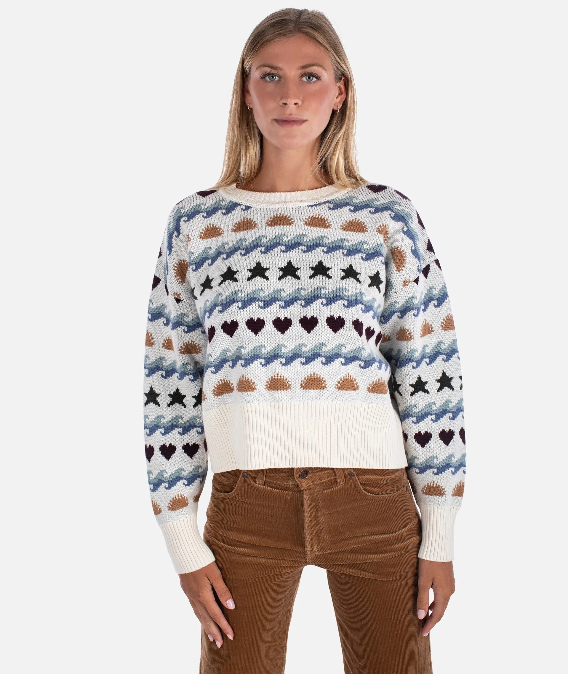 Crescent Sweater - Ivory sold by JETTY
