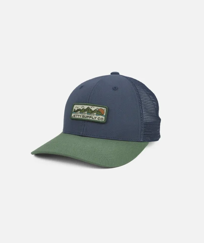 Lando Snapback - Navy sold by JETTY