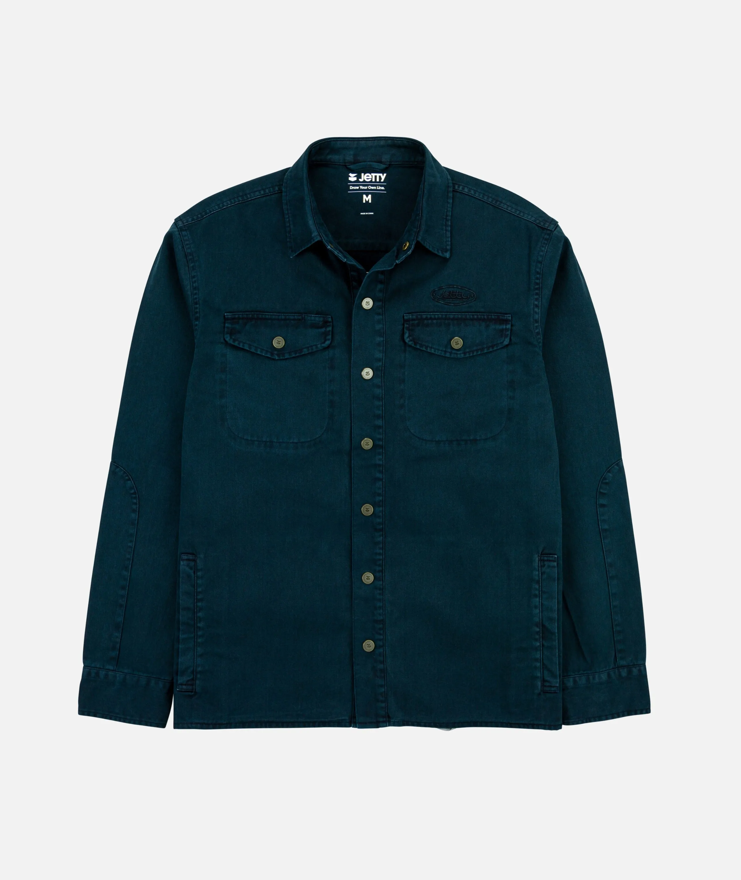 McCaffrey Long Sleeve Work Shirt - Navy sold by JETTY