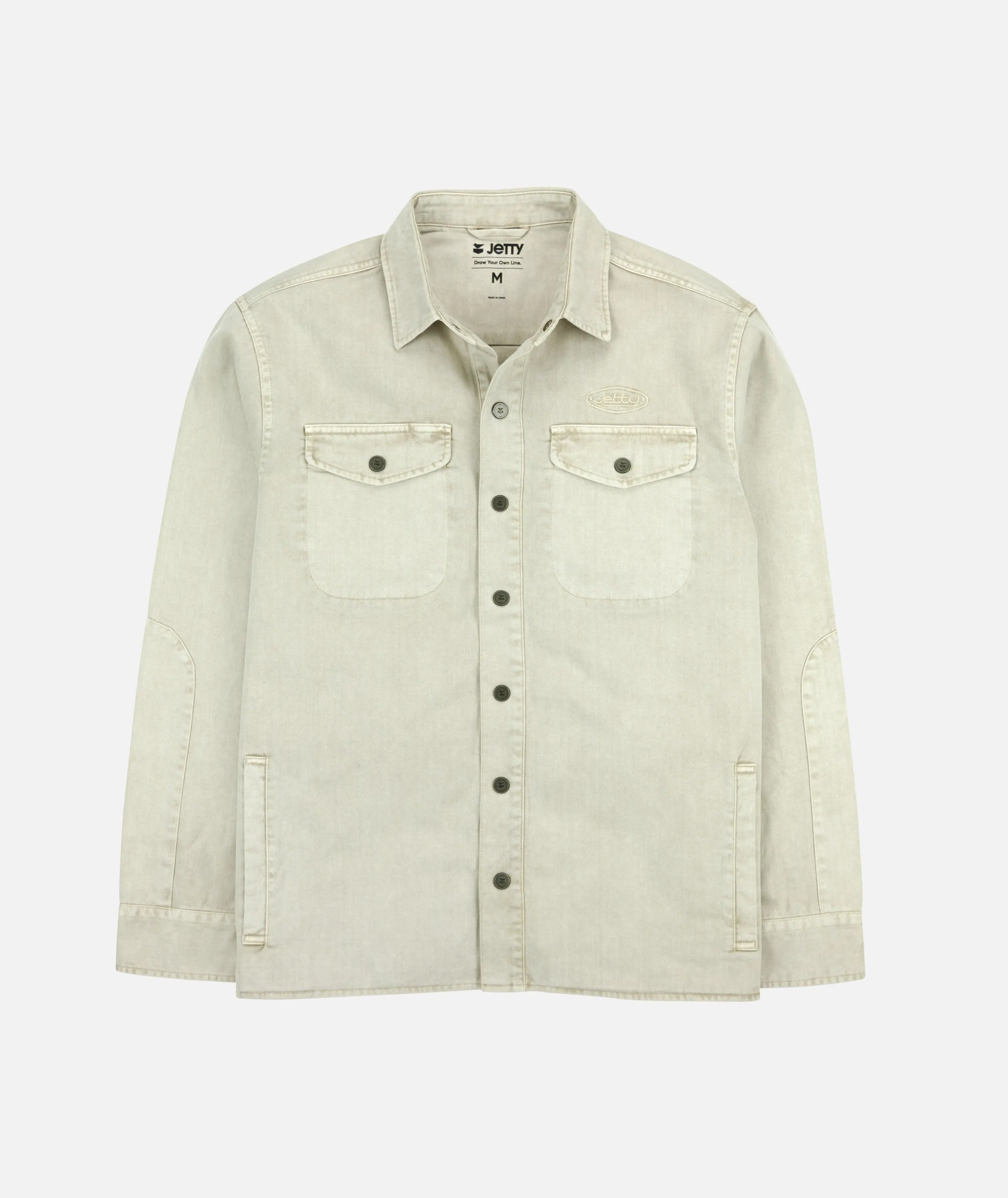 McCaffrey Long Sleeve Work Shirt - Pumice sold by JETTY