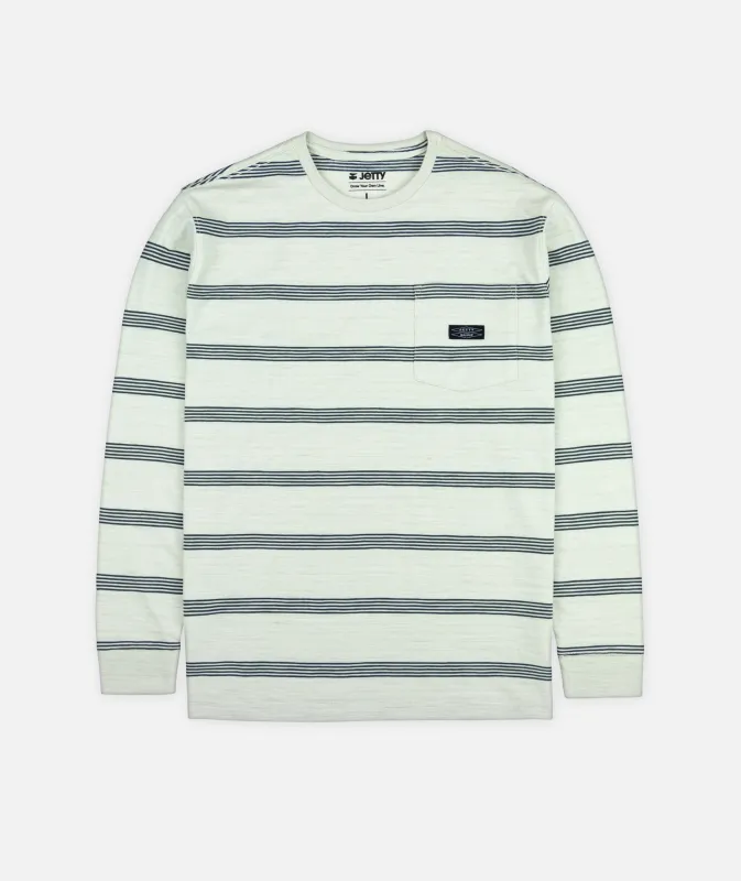 Pehala Slub Long Sleeve Tee - White sold by JETTY