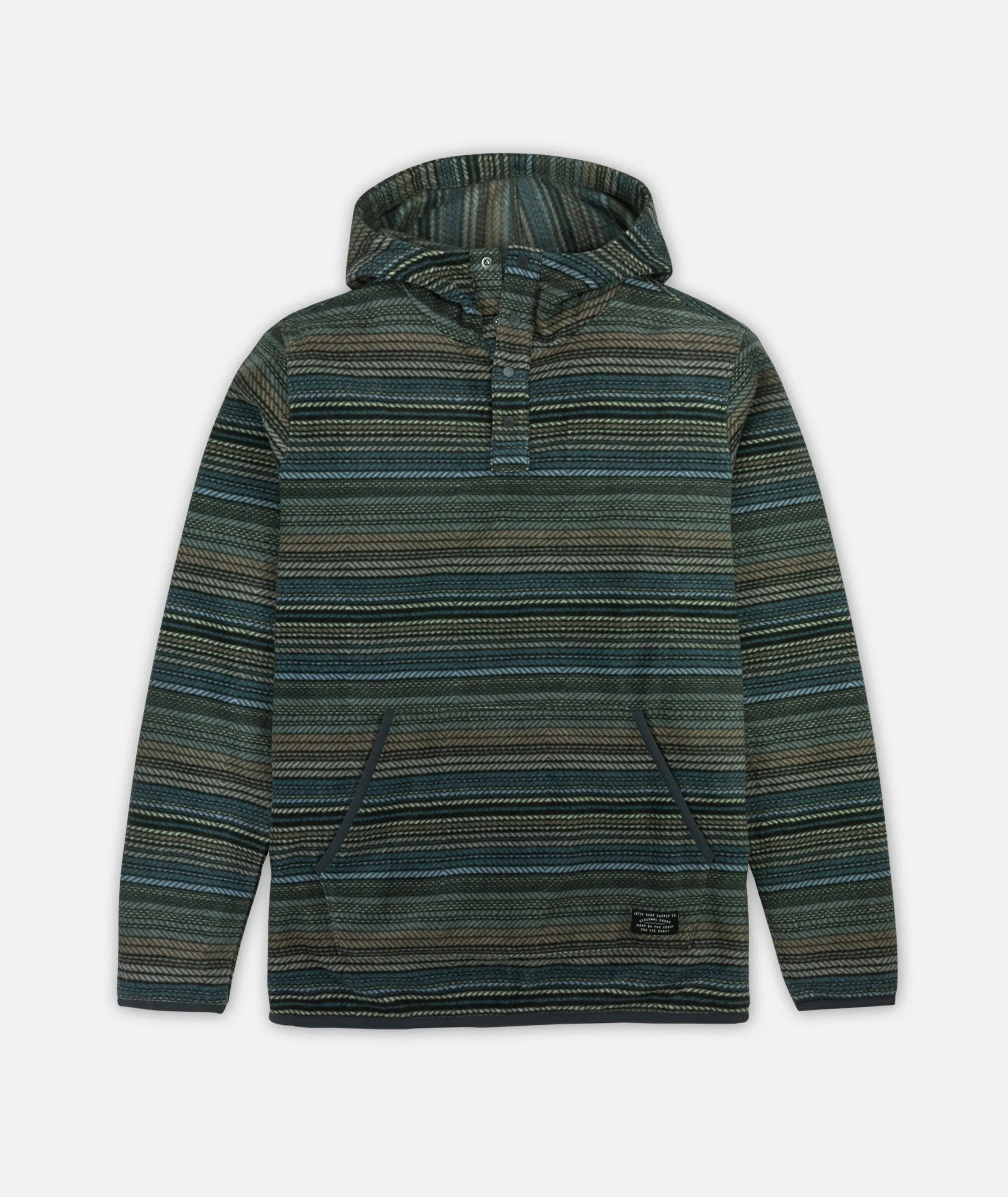 Quintin Fleece Hoodie - Charcoal sold by JETTY