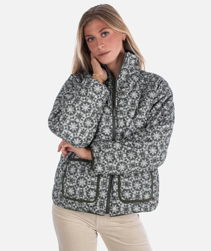 Rainier Reversible Puffer - Olive made by JETTY