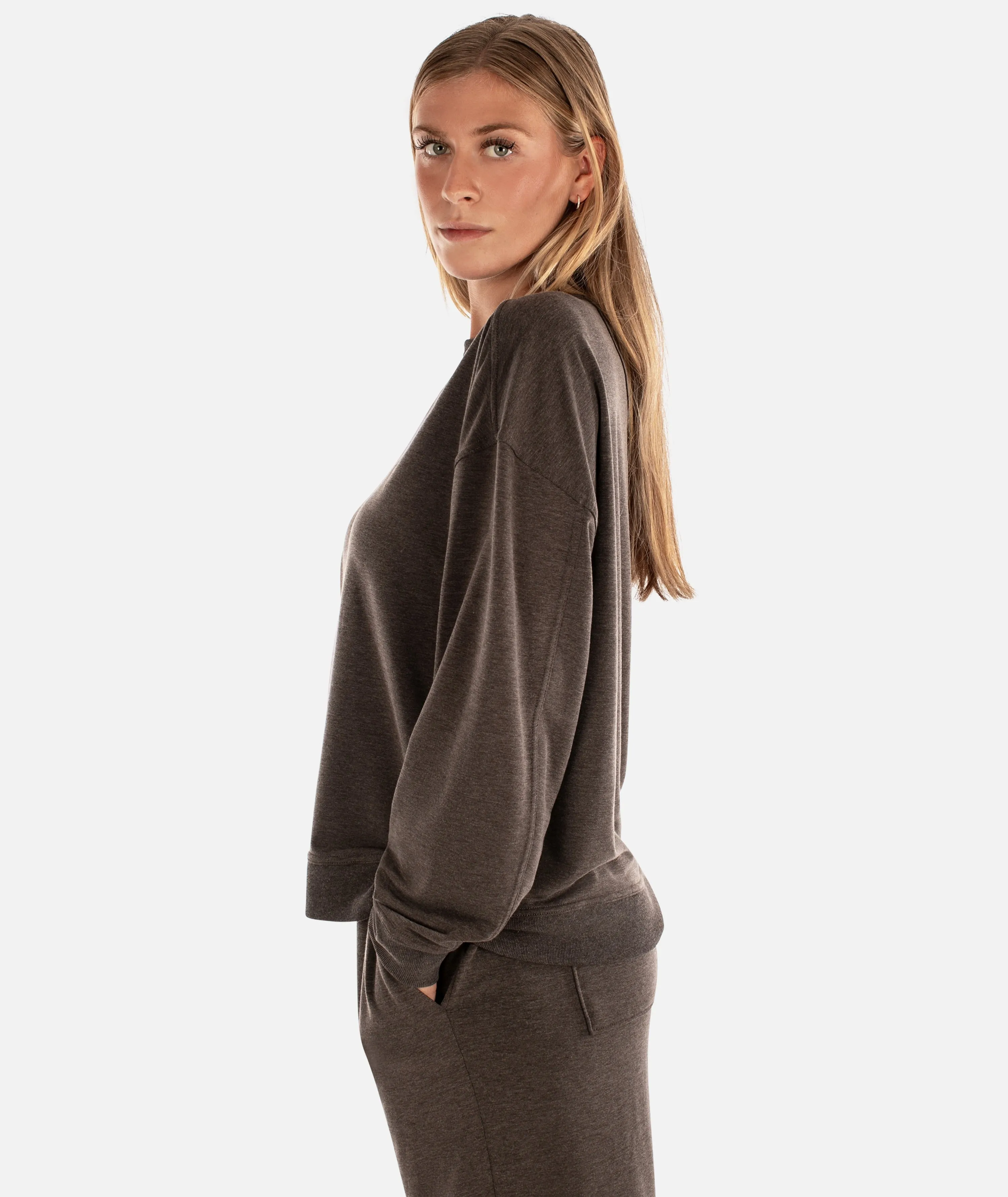 Rosewood Crewneck Sweatshirt - Brown sold by JETTY product image thumbnail 2